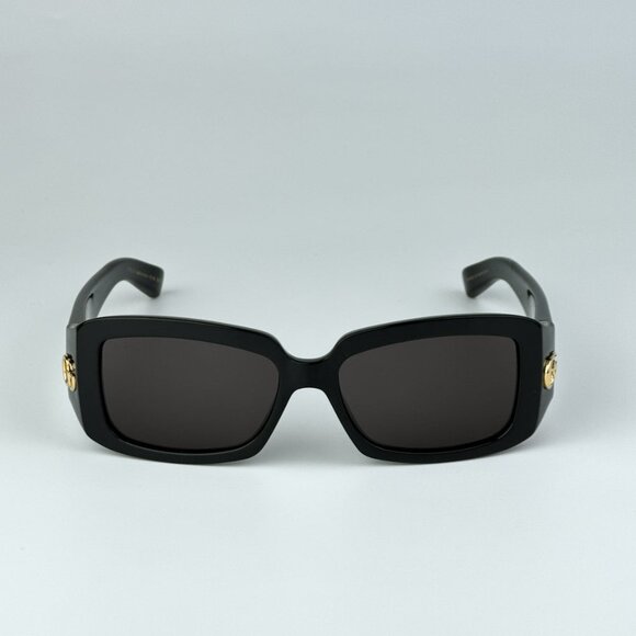 Gucci GG1403S 001 BRAND NEW Sunglasses Black Grey Unisex Rectangle main image 5